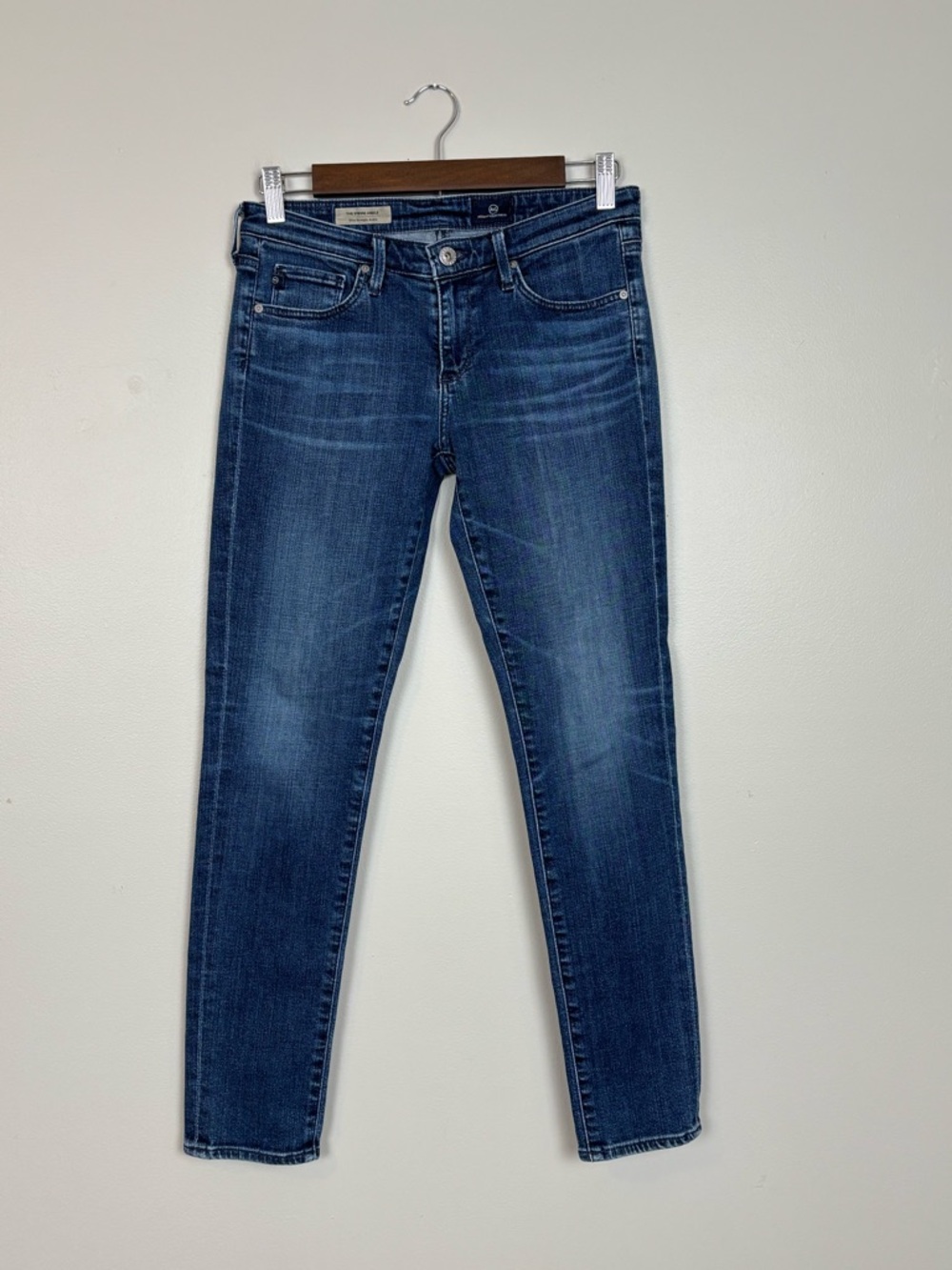 Adriano‎ Goldschmied Jeans Womens 27R The Stevie Ankle Slim Straight Denim Blue